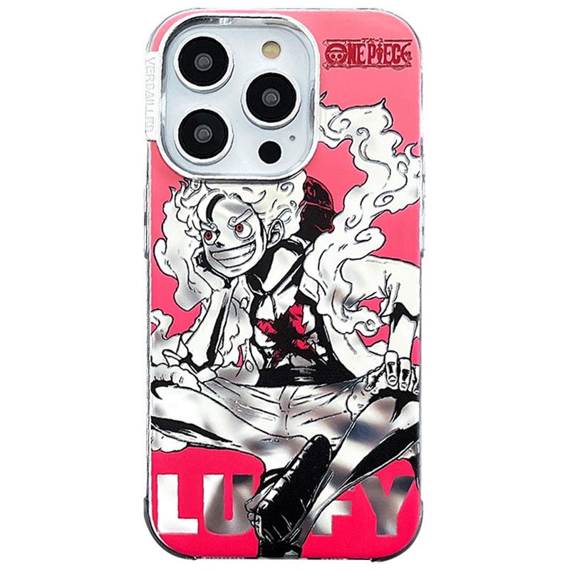 🏴☠️ Coque iPhone One Piece – Luffy & Zoro effet métal premium & protection intégrale - Shopbyshopima